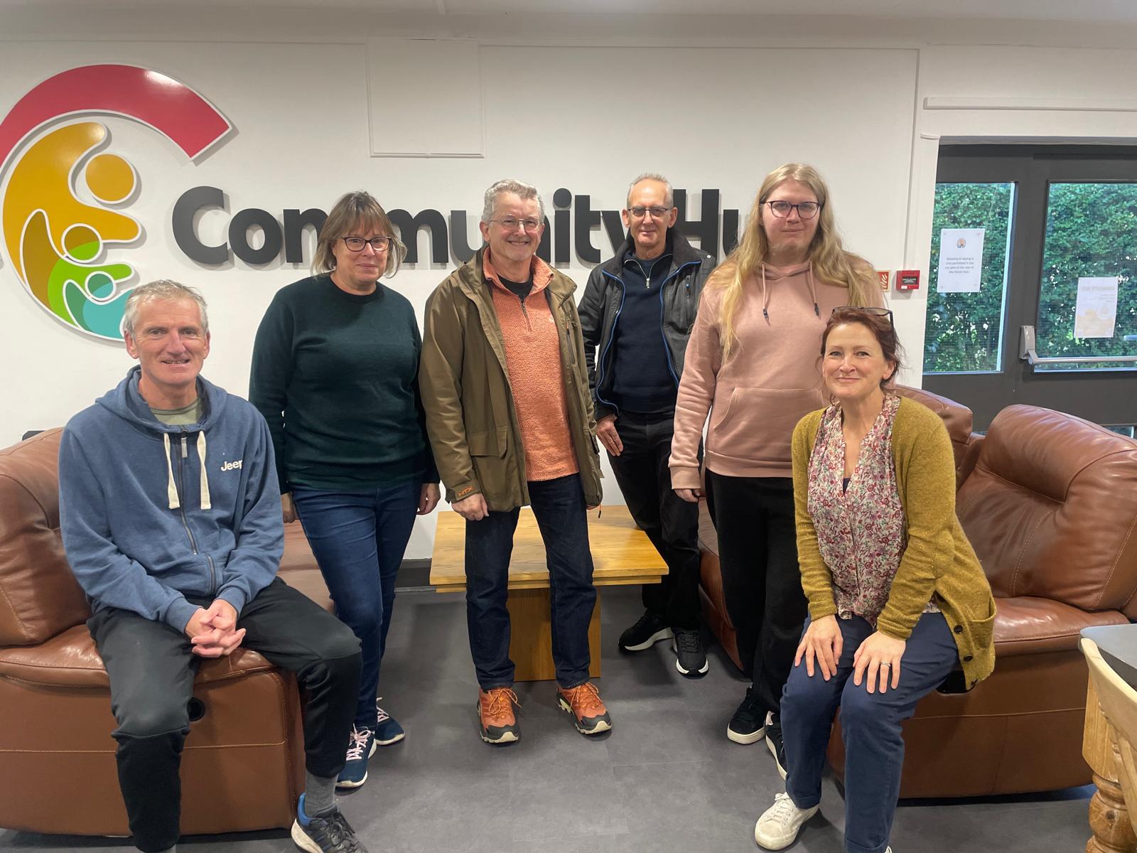 Rachel, second from left, with the AVA Digital Skills team.